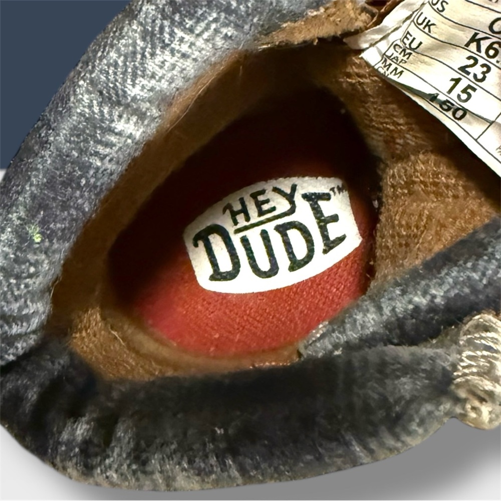 Hey Dude Tan and Gray Kids Boots - Picture 6 of 8